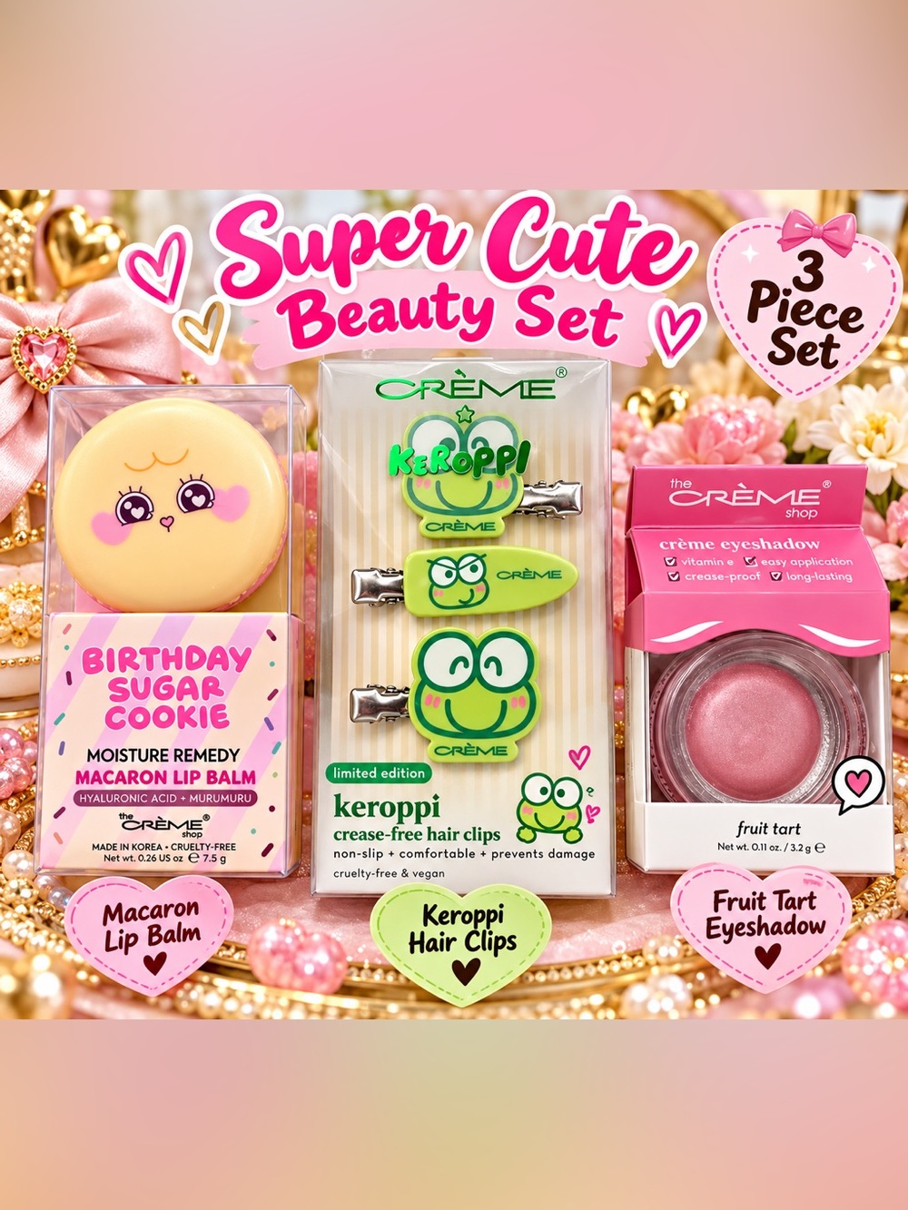 Three Crème shop items $27 value